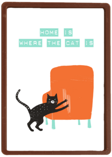 verhuisd kaart home is where the kat is