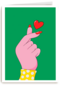 hand maakt hart gebaar