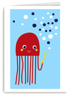 Zwemdiploma kaart met kwal