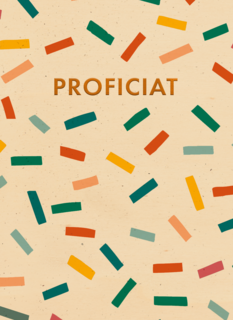 Proficiat met confetti