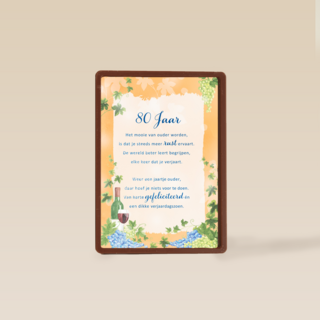 verjaardagskaart 80 jaar More than words