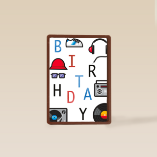 Happy birthday dj kaart