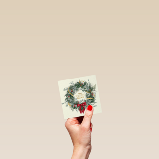 Kerstkrans Met Strik