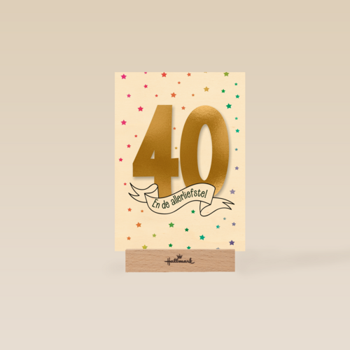 Verjaardagskaart 40 en de allerliefste