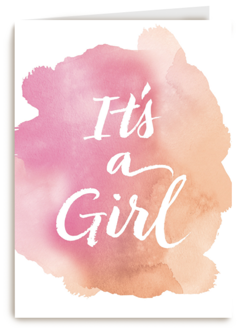 watercolor it is a girl
