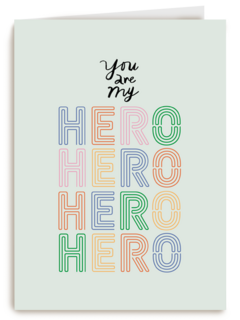 Complimentkaart you are my hero