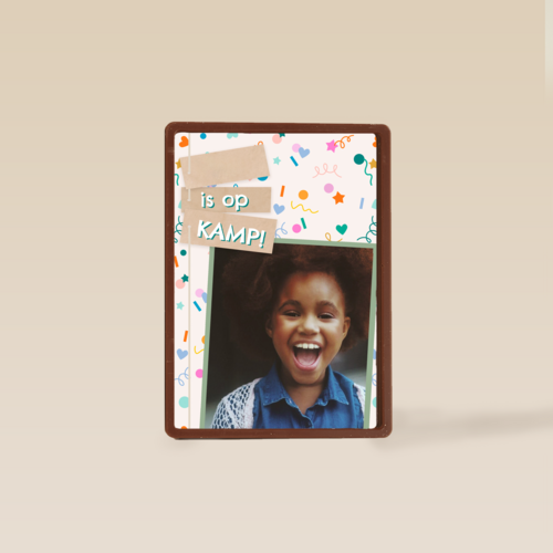 Op Kamp Fotokaart Confetti
