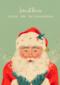 Kerstkaart kerstman kerstkus