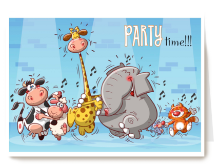 dansende dieren party time