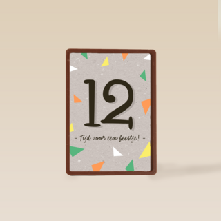 Verjaardagskaart tiener jongen 12