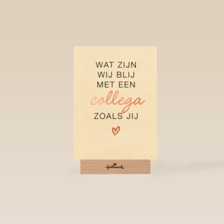 bedankt kaart wat zijn wij blij met een collega zoals jij