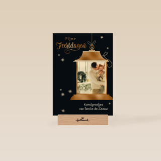 Kerst Fotokaart Lantaarn
