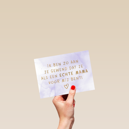 schoonmoeder als een mama voor mij kaart