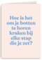 verjaardag kaart grappig je botten horen kraken