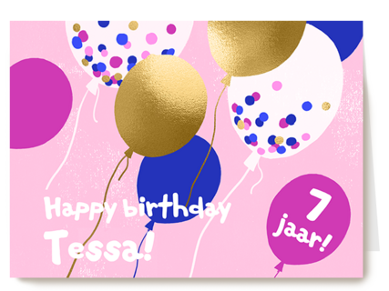 Verjaardag Ballonnen Met Confetti