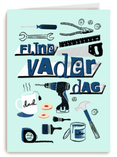 vaderdag kaart gereedschap