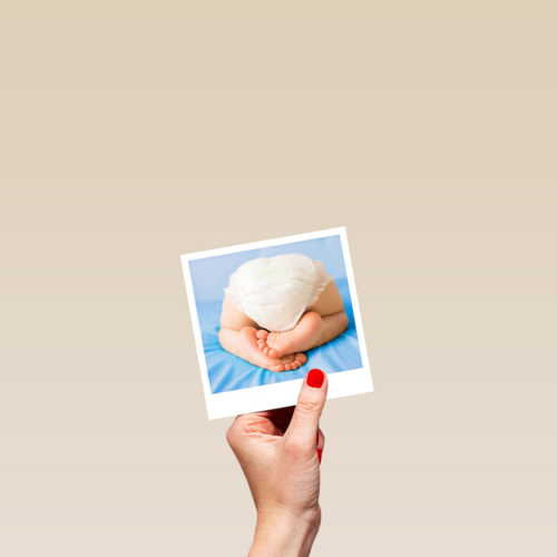 Polaroidkaart baby zoon