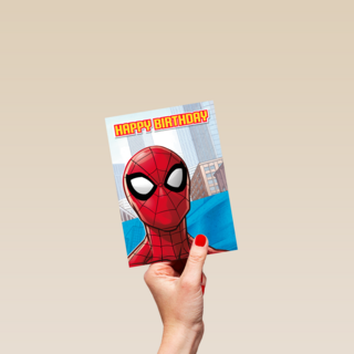 Spiderman verjaardagskaart Happy Birthday