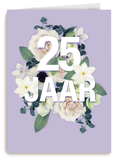 boeket voor vijfentwintig jaar