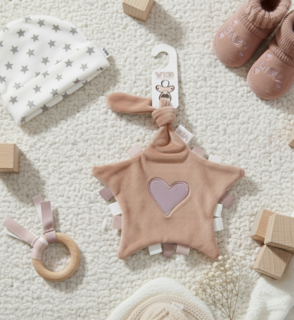 Tutteldoekje Hart Oud Roze 