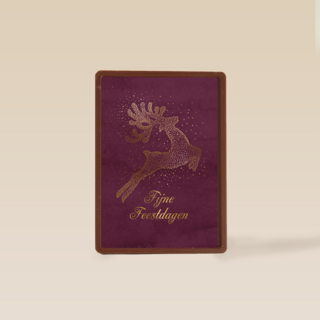 Stijlvolle kerstkaart rendier