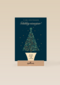 zakelijke kerstkaart met kerstboom en logo