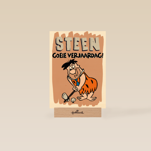 steengoeie verjaardag met fred flintstones