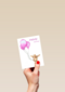 Geboorte Kaart Giraffe Roze