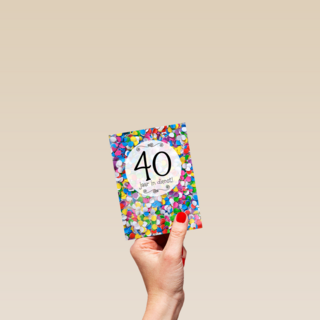 confetti 40 jaar in dienst