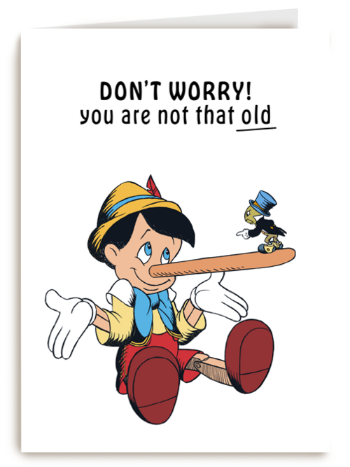 Verjaardagskaart Pinocchio
