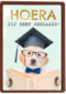 Hoera geslaagd slimme hond