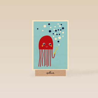 Zwemdiploma kaart met kwal