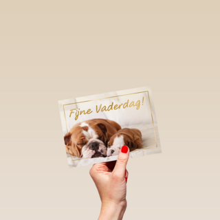 Fijne vaderdag slapende honden