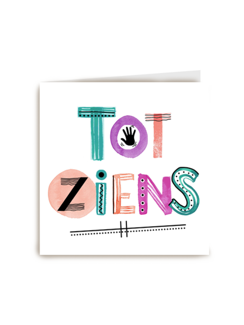 een vrolijke tot ziens