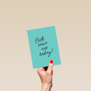Motivatiekaart Kick some ass today