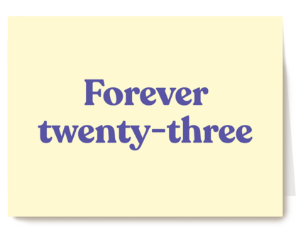 Verjaardagskaart man vrouw Forever twenty three