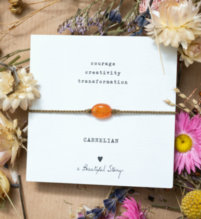 A Beautiful Story Courage Armband Carneool