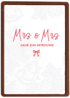 Mrs Mrs jullie zijn getrouwd