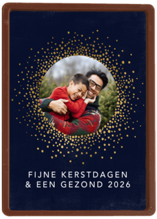 Nieuwjaar 2026 Fijne kerstdagen fotokaart