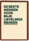 Beste wensen lievelingsmensen AndC