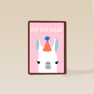 hiep hiep feestalpaca hoera