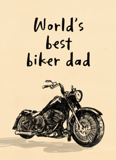 vaderdag kaart motorfiets