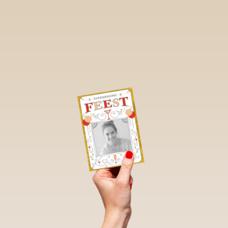 fotokaart uitnodiging feest