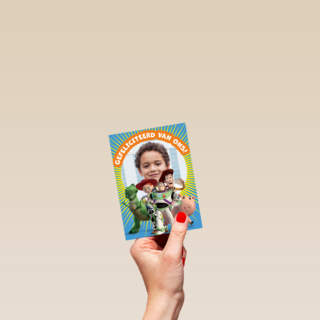 Toy Story felicitatie fotokaart