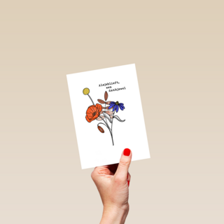 Bedankt bloemen dankjewel