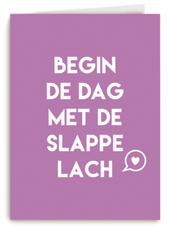 sporta op kamp kaart begin de dag met de slappe lach
