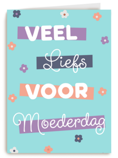 Moederdagkaart veel liefs voor Moederdag