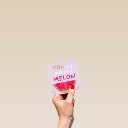 Bedankt kaart You are one in a melon
