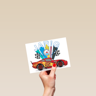 verjaardag kaart disney cars bliksem lightning mcqueen jarig