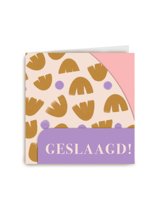 Geslaagd kaart hip
